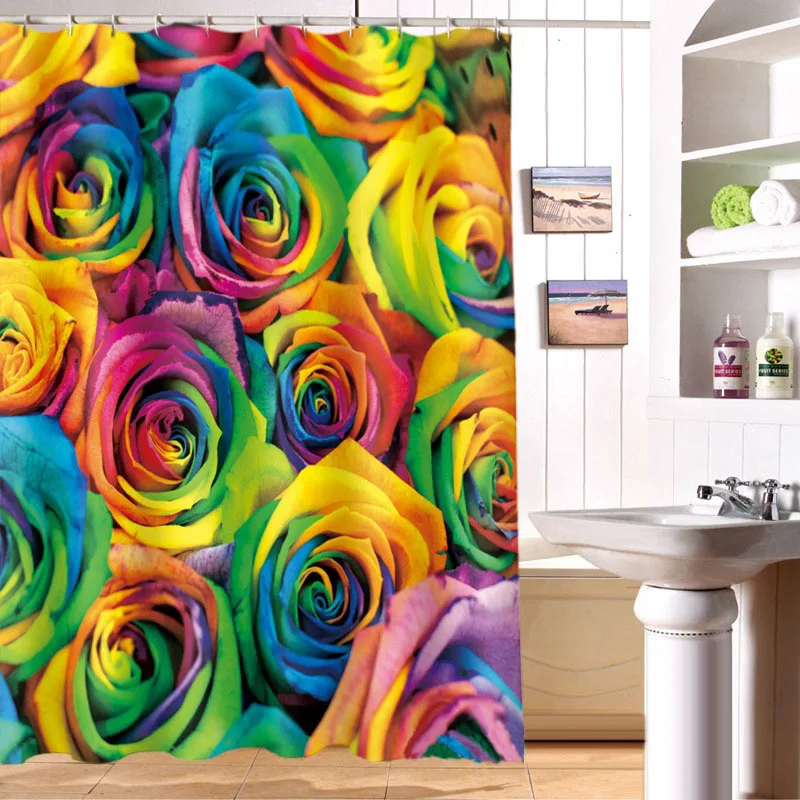 MYRU 3D Print Waterproof Flower Shower Curtains Bath Products Bathroom Decor with Hooks
MYRU 3D Print Waterproof Flower Shower Curtains Bath Products Bathroom Decor with Hooks