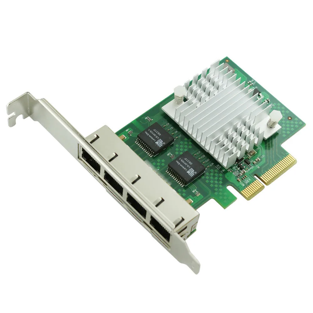 WYI350T4 RJ45 PCI E Gigabit Ethernet сетевой адаптер карта памяти intelI350 T4|gigabit ethernet|ethernet network