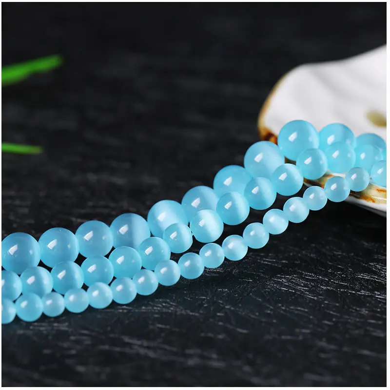 4/6/8/10/12MM Smooth blue Cats Eye Beads Natural Stone Spacer Loose beads 15.5"/Strand Mexican Opal DIY making for bracelet
4/6/8/10/12MM Smooth blue Cats Eye Beads Natural Stone Spacer Loose beads 15.5"/Strand Mexican Opal DIY making for bracelet