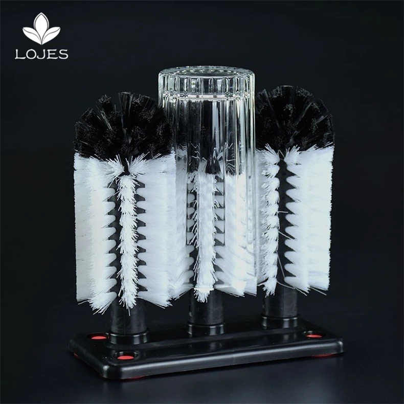 Three-head Washing Brush Triple Brush Glass Washer Prevent Breaking Wine Glasses Brush Cleaner For Bar Household
Three-head Washing Brush Triple Brush Glass Washer Prevent Breaking Wine Glasses Brush Cleaner For Bar Household