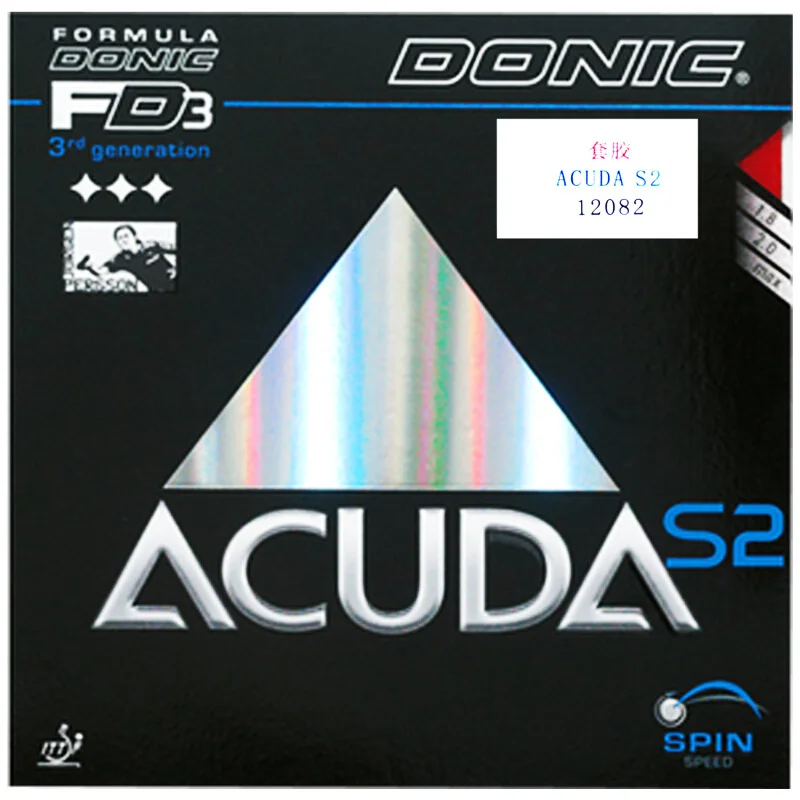 DONIC настольный теннис Резина ACUDA S2 Быстрая атака петли с бугорками губкой пинг