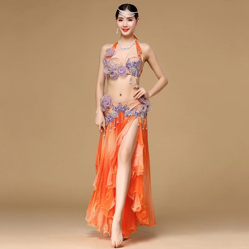 Bellydance Professional Costumes Egyptian Costume Set Stage Women Dancewear Performance Bra Belt Belly Dance Top Maxi Skirt
Bellydance Professional Costumes Egyptian Costume Set Stage Women Dancewear Performance Bra Belt Belly Dance Top Maxi Skirt