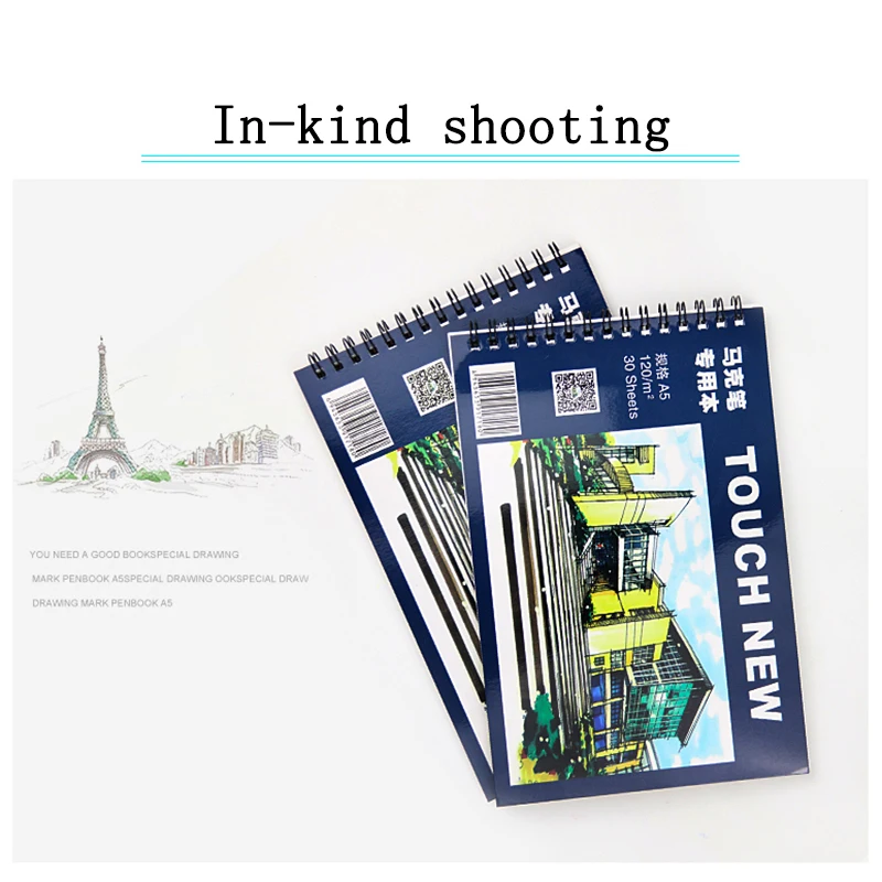 TOUCHNEW A5 Sketch Book Stationery Notepad Sketch Book Mark Painting Drawing Creative Notebook Gift Marker Special Paper
TOUCHNEW A5 Sketch Book Stationery Notepad Sketch Book Mark Painting Drawing Creative Notebook Gift Marker Special Paper