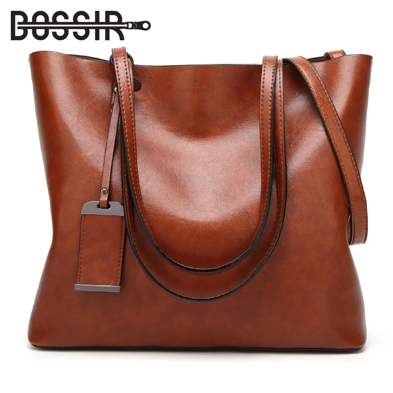 Women Tote Bag Vintage Oil Wax PU Leather High Quality Large Capacity Handbag Women Fashion Shoulder Bags
Women Tote Bag Vintage Oil Wax PU Leather High Quality Large Capacity Handbag Women Fashion Shoulder Bags