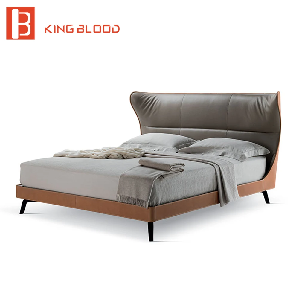 Italian designer leather king queen size bed frame design metal leg for bedroom furniture
Italian designer leather king queen size bed frame design metal leg for bedroom furniture