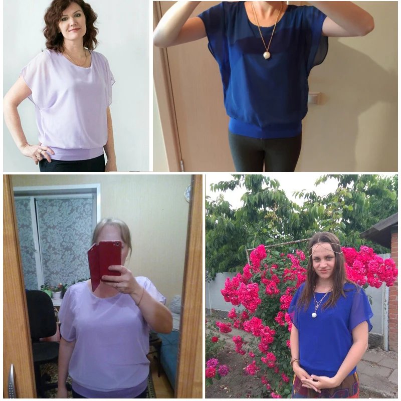 Nice Women Clothing Tops Fashion Summer Chiffon Blouse Plus Size 4XL Ruffle Batwing Short Sleeve Casual Lady Shirt Blusas 7Q1143
Nice Women Clothing Tops Fashion Summer Chiffon Blouse Plus Size 4XL Ruffle Batwing Short Sleeve Casual Lady Shirt Blusas 7Q1143