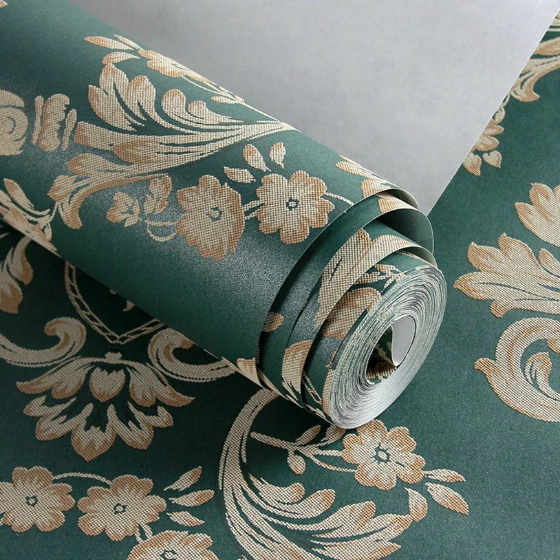 European Luxury Non-woven Wallpaper Modern Damask Wallpaper For Living room Walls Bedroom Embossed Wall Papers Home Improvement
European Luxury Non-woven Wallpaper Modern Damask Wallpaper For Living room Walls Bedroom Embossed Wall Papers Home Improvement