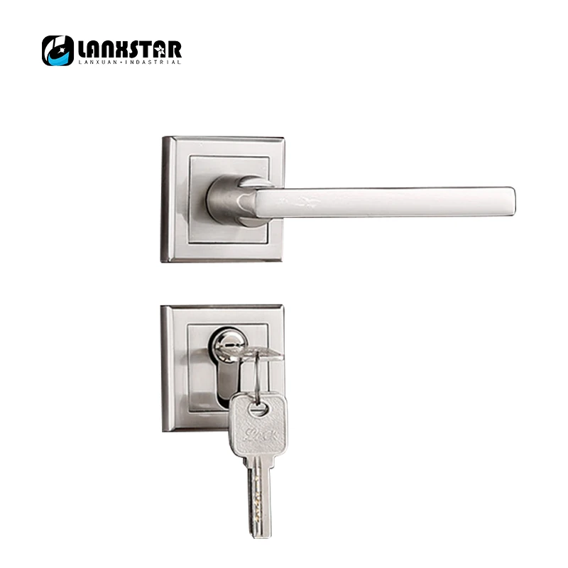 High Strength Build Zinc Alloy Split Lock Nickel Wire Drawing Safety Lockset Manufacturers Supply Indoor Locks Room Door-lock
High Strength Build Zinc Alloy Split Lock Nickel Wire Drawing Safety Lockset Manufacturers Supply Indoor Locks Room Door-lock