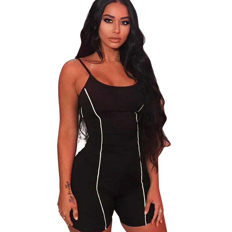 Newly Women Sleeveless Skinny Reflective Striped Backless Slim Jumpsuit for Summer Sport m99
Newly Women Sleeveless Skinny Reflective Striped Backless Slim Jumpsuit for Summer Sport m99