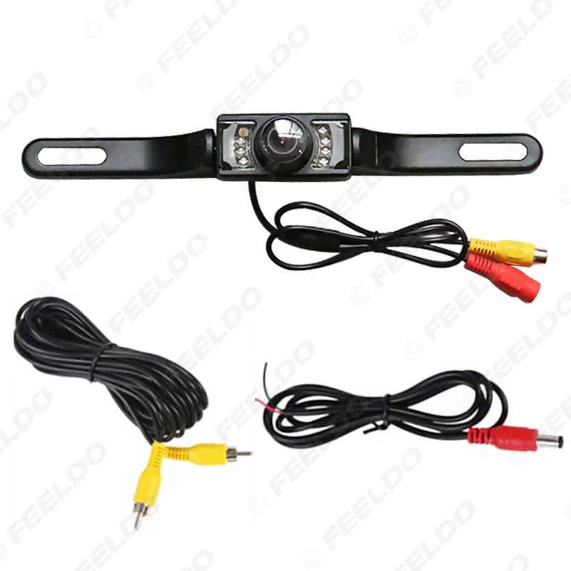 FEELDO 1Set Auto Parking System License Plate Rear View Backup Camera With IR Leds Night Vision Car Camera
FEELDO 1Set Auto Parking System License Plate Rear View Backup Camera With IR Leds Night Vision Car Camera