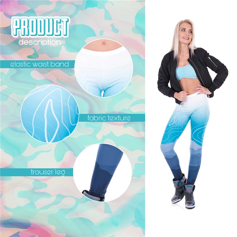 Wild Moutain Blue Print Women Leggings Fitness Breathable Perspiration Quick Drying Leggins High Elasticity Trouser Pants
Wild Moutain Blue Print Women Leggings Fitness Breathable Perspiration Quick Drying Leggins High Elasticity Trouser Pants