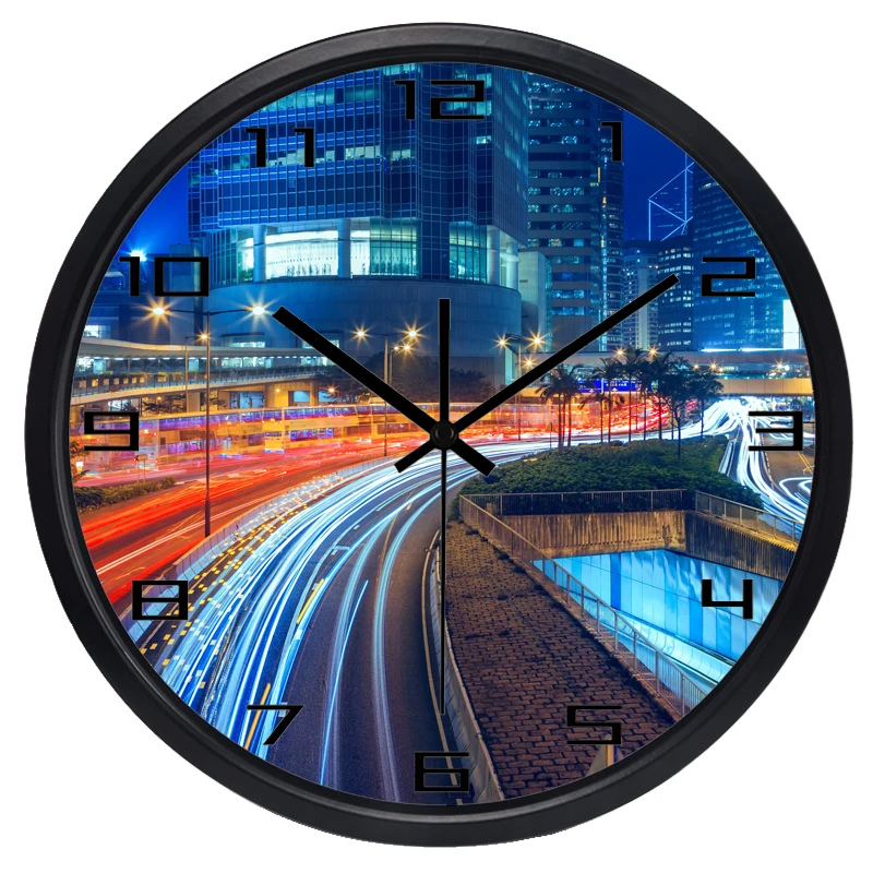 Hong Kong City Night View Ambilight Wall Clock Real Picture Design Wall Clock Originality Quiet Colorful Clock
Hong Kong City Night View Ambilight Wall Clock Real Picture Design Wall Clock Originality Quiet Colorful Clock