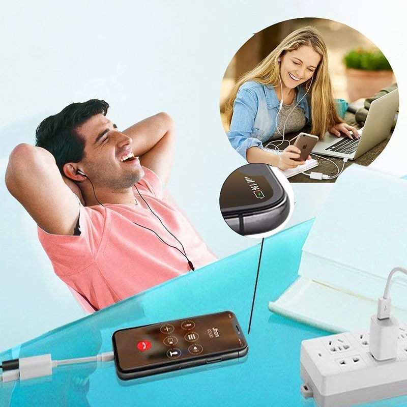 Headphone for Dual Lightning Audio & Charging Call Adapters Cable iPhone 6 7 8 Xplus With Music /Calling /Charging | Мобильные