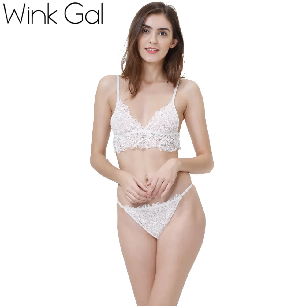 Wink Gal/Новинка 2018 года модные кружевные комплекты с вышивкой Соблазнительные