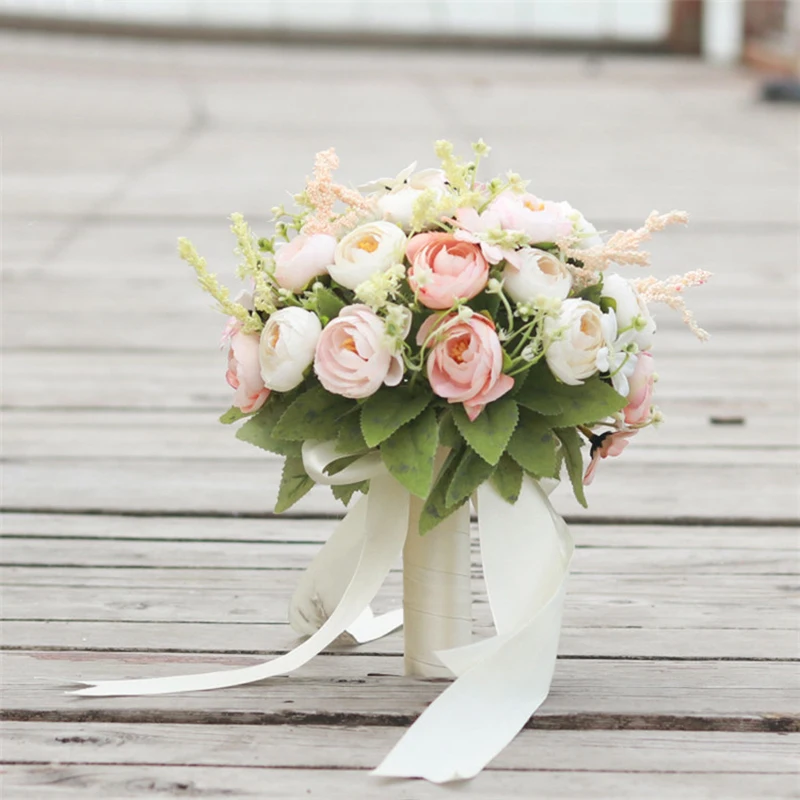 DIY 21cm Artificial flower bouquet wedding floral bridal bouquet hand flower Rose Magnolia daisy pompom decor home table gift
DIY 21cm Artificial flower bouquet wedding floral bridal bouquet hand flower Rose Magnolia daisy pompom decor home table gift