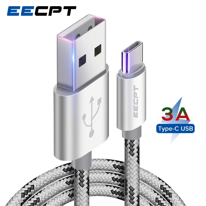 Кабель зарядный EECPT USB Type-C 3 а с поддержкой быстрой зарядки и передачи данных |