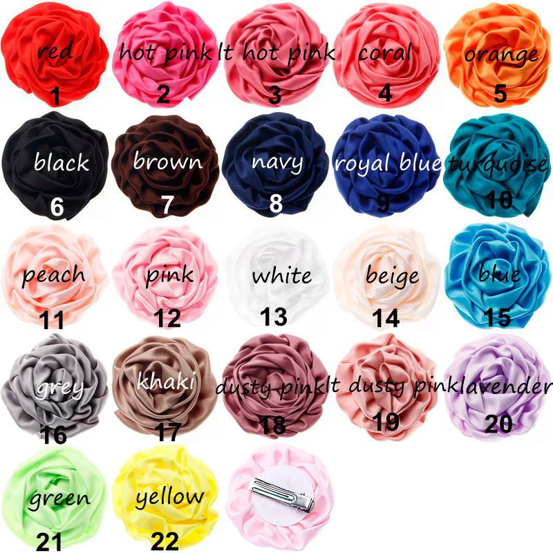 20pcs/Lot 7CM Big Satin Ribbon Fabric Rolling Rose Flower Decorated Hair Jewelry Clips Handmade Oranement Floral Clip Pin
20pcs/Lot 7CM Big Satin Ribbon Fabric Rolling Rose Flower Decorated Hair Jewelry Clips Handmade Oranement Floral Clip Pin