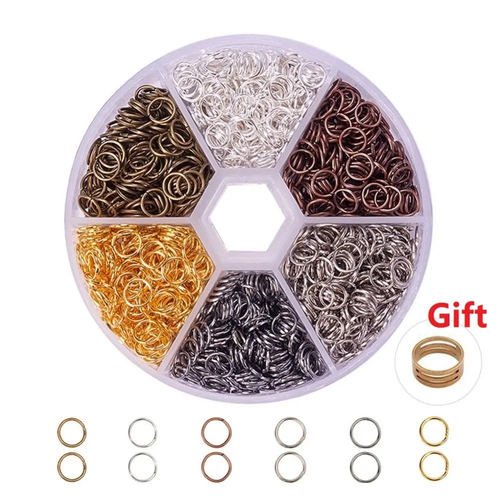 1 Box 6 Colors 1800 Pcs Iron Plated Jump Rings Unsoldered 5mm Diameter Jewelry Making Findings
1 Box 6 Colors 1800 Pcs Iron Plated Jump Rings Unsoldered 5mm Diameter Jewelry Making Findings