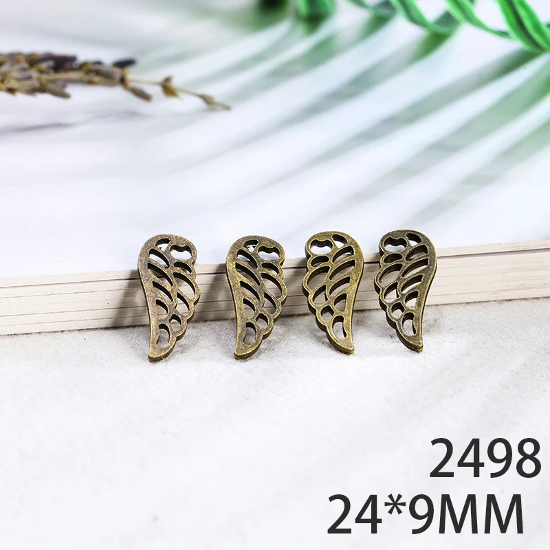 24*9mm 15pcs Wings Alloy Pendant For Diy Jewelry Making 2 Colors Antique Silver Antique Bronze No.2498
24*9mm 15pcs Wings Alloy Pendant For Diy Jewelry Making 2 Colors Antique Silver Antique Bronze No.2498