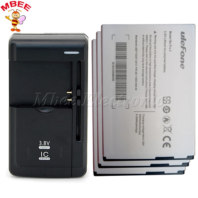 1LOT=1PC Universal Charger + 3PCS Ulefone Be Pro Battery 2600mAh Bateria for Ulefone Be Pro 2 / L55
1LOT=1PC Universal Charger + 3PCS Ulefone Be Pro Battery 2600mAh Bateria for Ulefone Be Pro 2 / L55