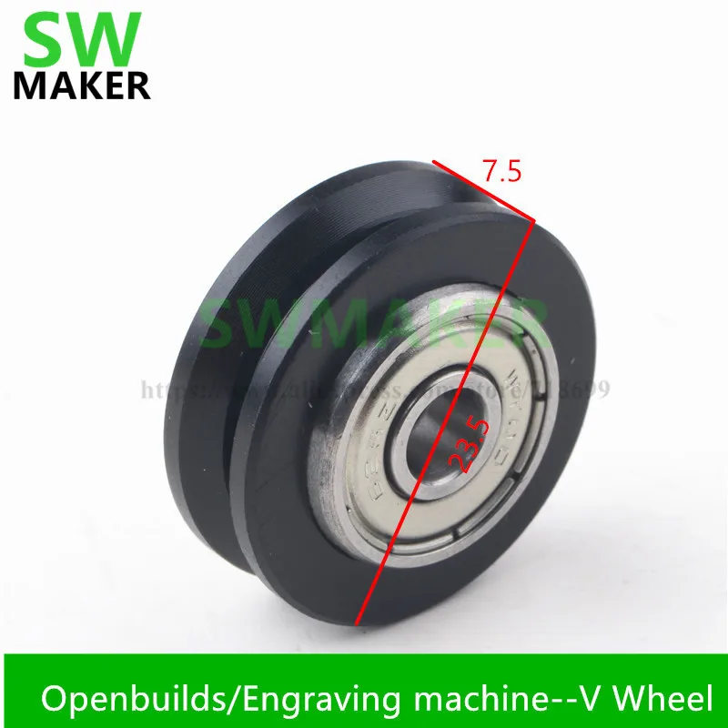 10pcs Solid V Delrin Wheel For V Rail V Slot Aluminium Linear Extrusion 3D printer Openbuilds Engraving machine 625 bearing
10pcs Solid V Delrin Wheel For V Rail V Slot Aluminium Linear Extrusion 3D printer Openbuilds Engraving machine 625 bearing