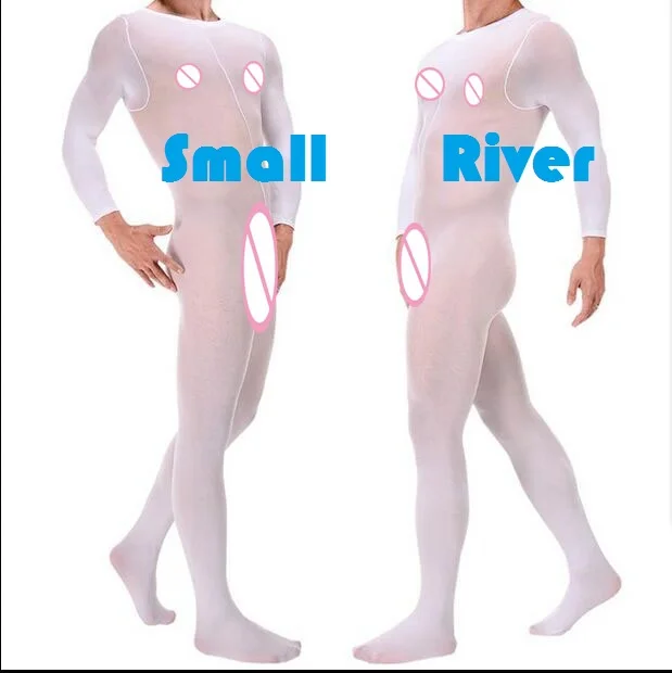 Новая популярная мужская одежда мужские 120D бархатные чулки zentai комбинированные