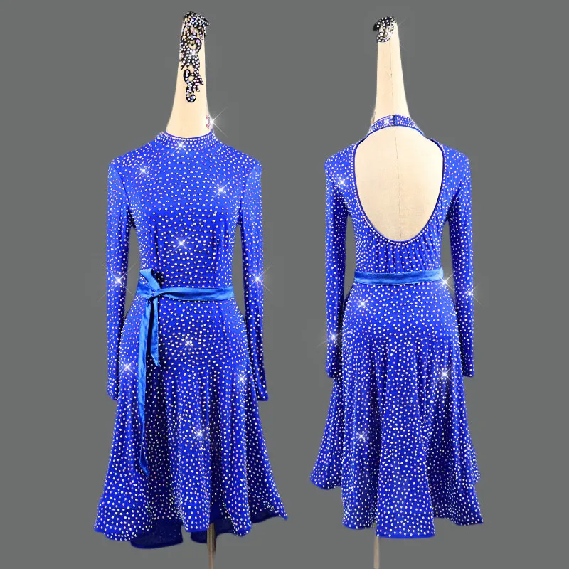 Latin Dance Dress Women Whole Body Rhinestone Competition Clothing Female Children Adult High-end Professional Long Skirt Custom
Latin Dance Dress Women Whole Body Rhinestone Competition Clothing Female Children Adult High-end Professional Long Skirt Custom