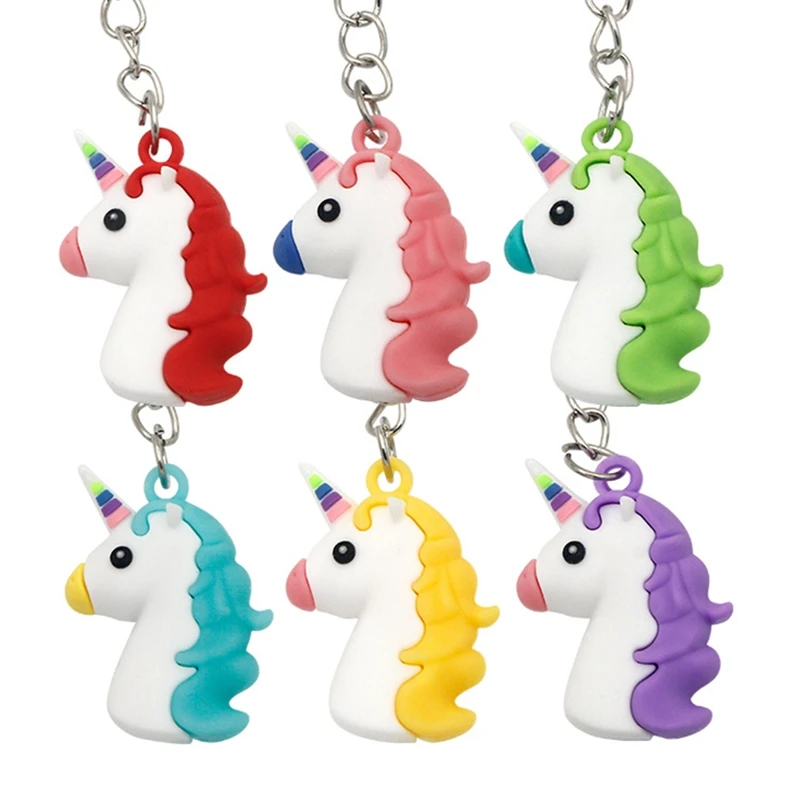 Fashion Creative Cartoon Keychain PVC Rubber Unicorn Key Chain Ring Woman Bag Charms Car Key Holder Wedding Gift Party Trinket
Fashion Creative Cartoon Keychain PVC Rubber Unicorn Key Chain Ring Woman Bag Charms Car Key Holder Wedding Gift Party Trinket