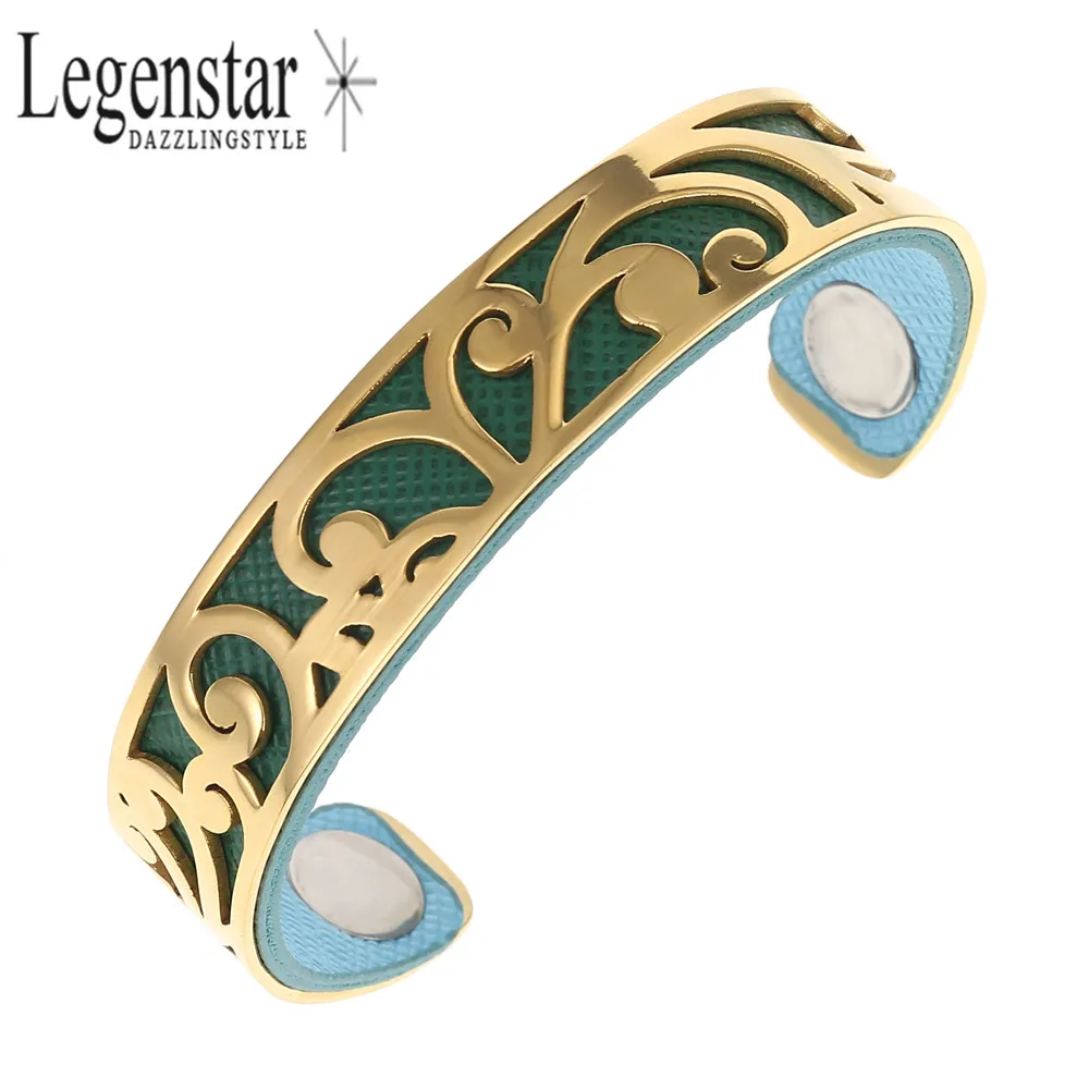 Legenstar Gold Color Cuff Bangle &Bracelet for Women Stainless Steel Bracelet 10 Color Interchangeable Leather Wrist Pulseiras
Legenstar Gold Color Cuff Bangle &Bracelet for Women Stainless Steel Bracelet 10 Color Interchangeable Leather Wrist Pulseiras
