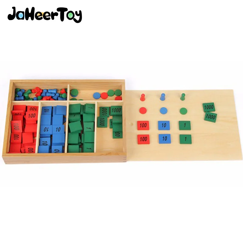 JaheeToy Montessori Развивающие детские игрушки для детей марки игра Математика цифровое