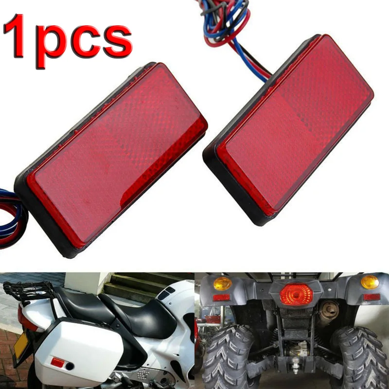1X Red Motorcycle LED Reflector Rectangle Light Universal for Motorbike Car Truck Trailer Rear Tail Brake Stop Marker Lamp
1X Red Motorcycle LED Reflector Rectangle Light Universal for Motorbike Car Truck Trailer Rear Tail Brake Stop Marker Lamp