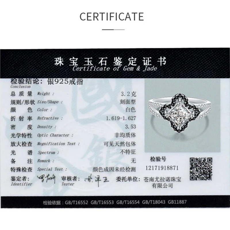 2020 New Fashion Genuine 100% 925 Sterling Silver Four Leaf Flower Black&White Stone Rings for Women Jewelry Ring Bijoux C229
2020 New Fashion Genuine 100% 925 Sterling Silver Four Leaf Flower Black&White Stone Rings for Women Jewelry Ring Bijoux C229