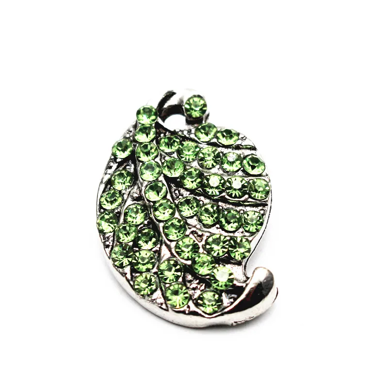 6pcs/lot Full Crystal Green Leaf Snap Buttons Silver Buttons Charms Jewelry Fit 18mm/20mm DIY Snap Bracelet&Bangles Jewelry
6pcs/lot Full Crystal Green Leaf Snap Buttons Silver Buttons Charms Jewelry Fit 18mm/20mm DIY Snap Bracelet&Bangles Jewelry
