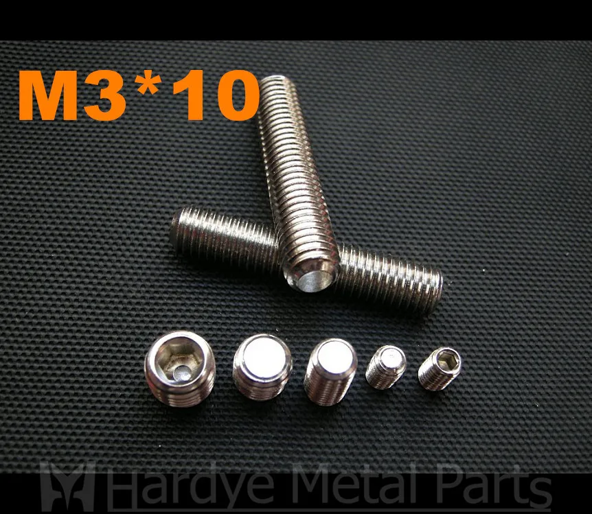500pcs/lot M3*10 DIN913 Stainless steel hex socket set screw with flat point grub screw
500pcs/lot M3*10 DIN913 Stainless steel hex socket set screw with flat point grub screw