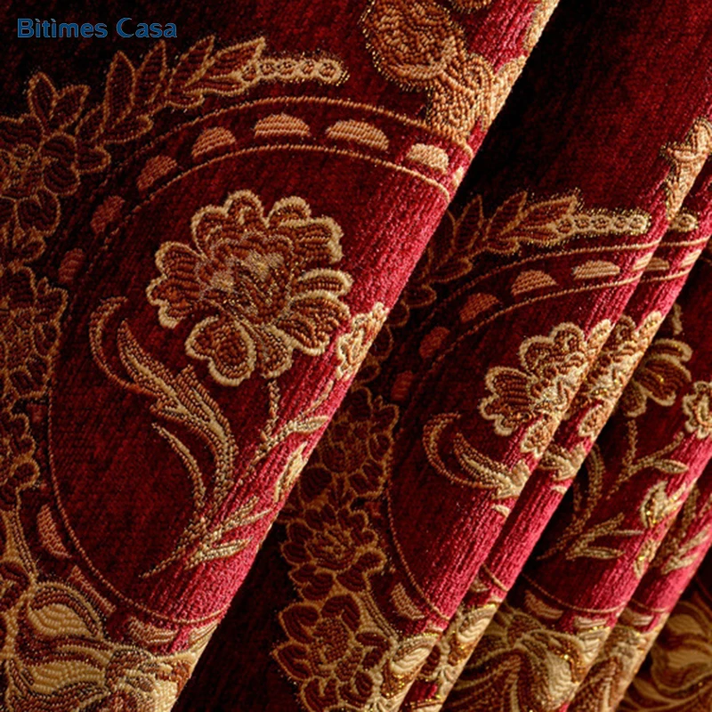 European Vintage Jacquard Chenille Blackout Window Curtain For Living Room Bedroom Wedding Room High Shading Home Decor
European Vintage Jacquard Chenille Blackout Window Curtain For Living Room Bedroom Wedding Room High Shading Home Decor