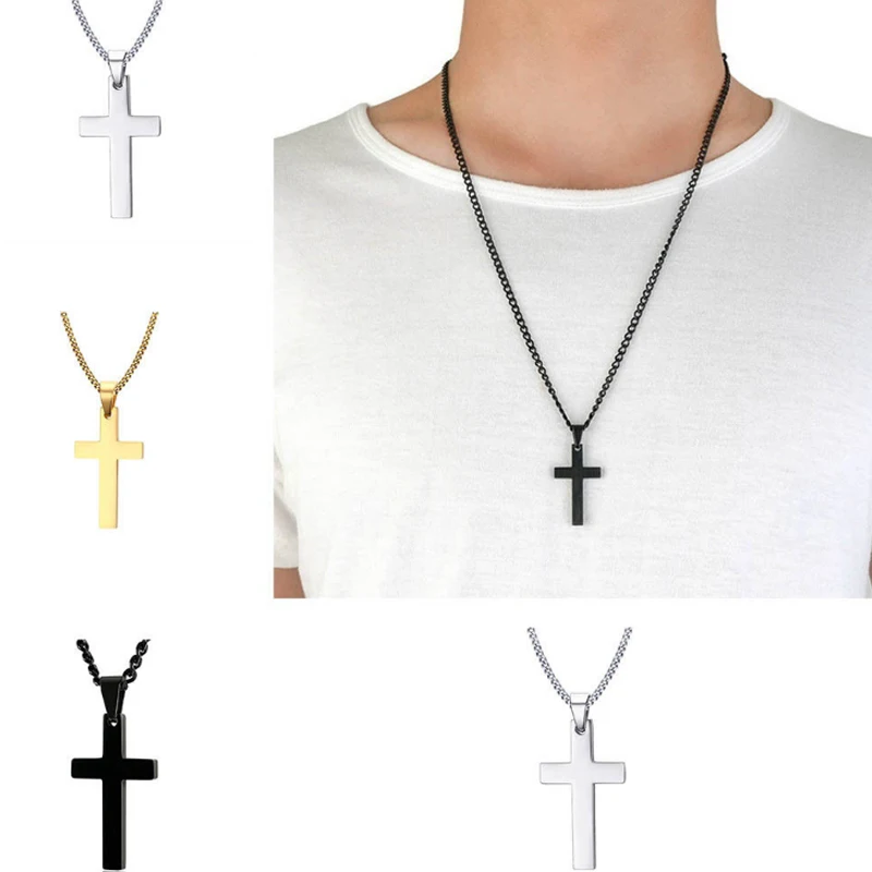Cross Stainless Steel Men Necklace Plated Solid Color 1PC New Alloy Gift Jewelry Unisex High Quality Pendant Fashion Chain
Cross Stainless Steel Men Necklace Plated Solid Color 1PC New Alloy Gift Jewelry Unisex High Quality Pendant Fashion Chain