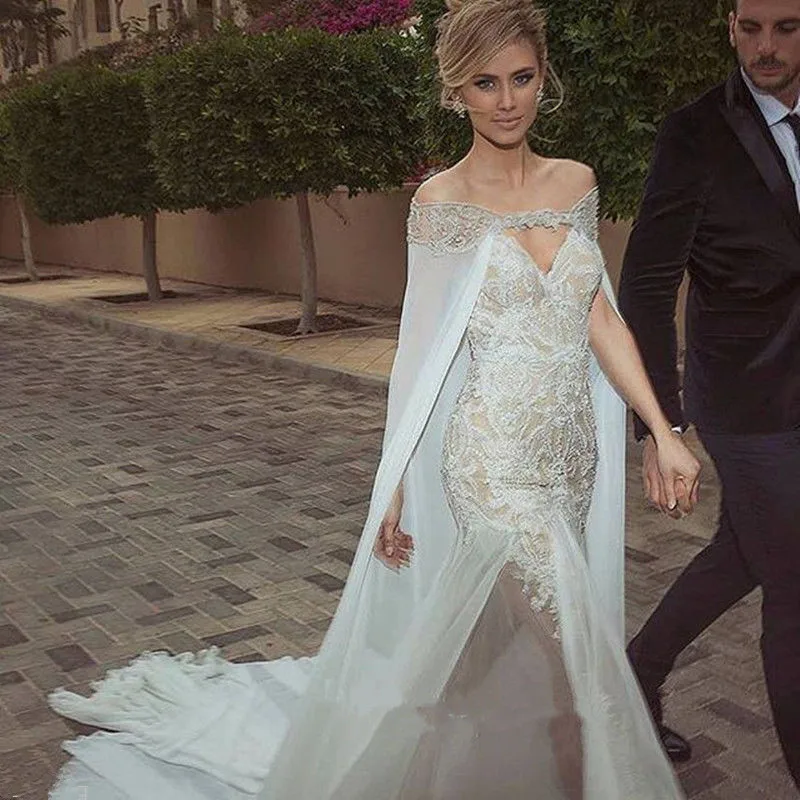 New Off Shoulder Long Wedding Jacket Chiffon Applique Bridal Boleros Sleeveless Wraps Shrugs Custom Size Jackets
New Off Shoulder Long Wedding Jacket Chiffon Applique Bridal Boleros Sleeveless Wraps Shrugs Custom Size Jackets