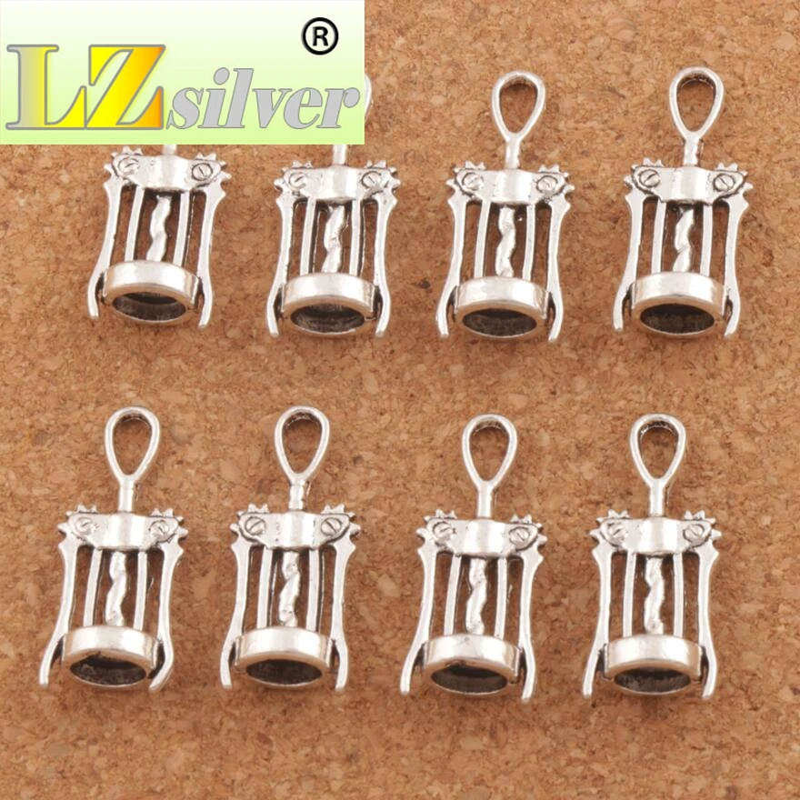 Wine Corkscrew Opener Spacer Charm Beads 100pcs 27.3x11.3mm zinc alloy Pendants Jewelry DIY L285
Wine Corkscrew Opener Spacer Charm Beads 100pcs 27.3x11.3mm zinc alloy Pendants Jewelry DIY L285