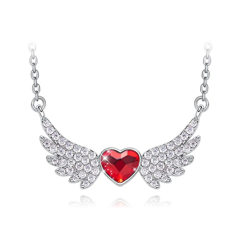 Red Heart Wings Jewelry Angel Necklace Crystal Pendant Birthday Gift For Necklace Women
Red Heart Wings Jewelry Angel Necklace Crystal Pendant Birthday Gift For Necklace Women