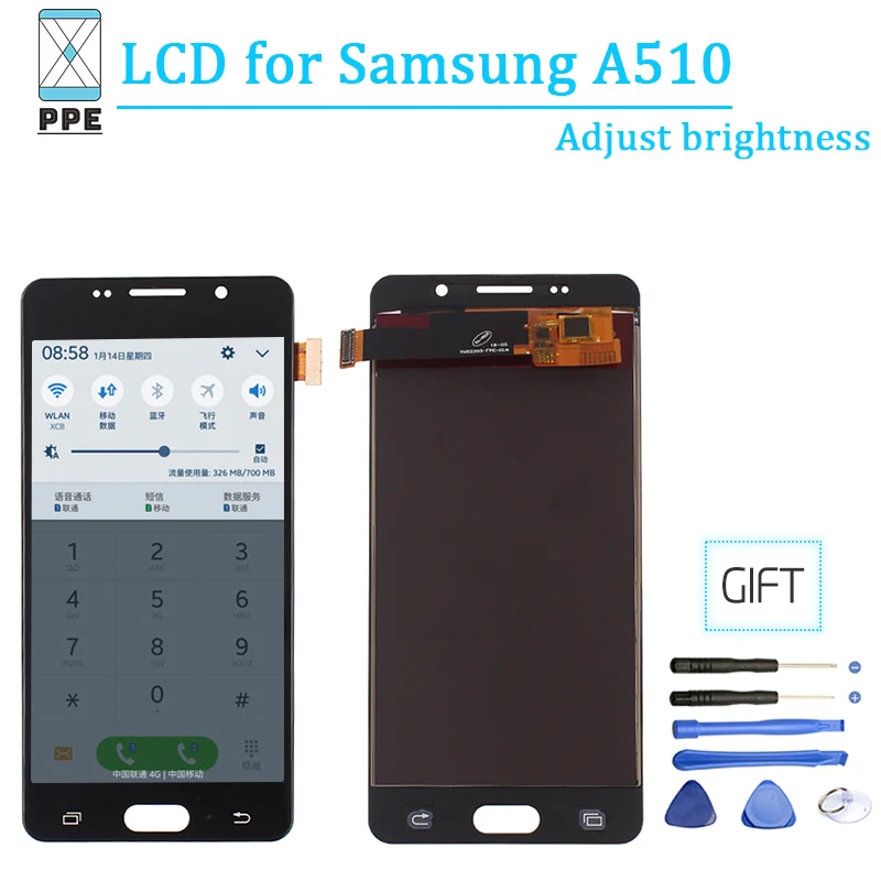 Для samsung Galaxy A5 2016 A510 SM A510F A510M ЖК Дисплей Сенсорный экран Pantalla дигитайзер Ассамблеи