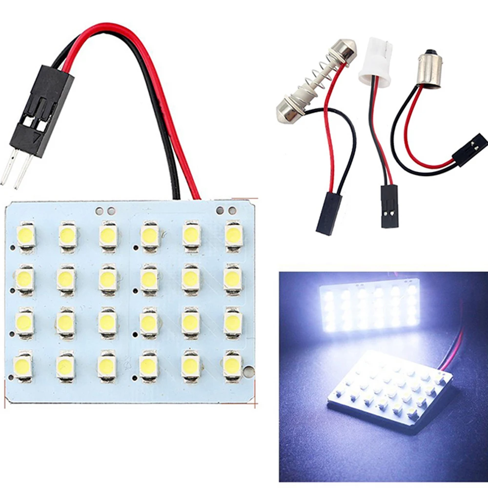 YSY 100X Festoon купольный панельный светильник 24 SMD 1210 24SMD 3528 Светодиодный свет для чтения салона автомобиля с T10 Festoon 2 адаптеры DC 1
YSY 100X Festoon купольный панельный светильник 24 SMD 1210 24SMD 3528 Светодиодный свет для чтения салона автомобиля с T10 Festoon 2 адаптеры DC 1