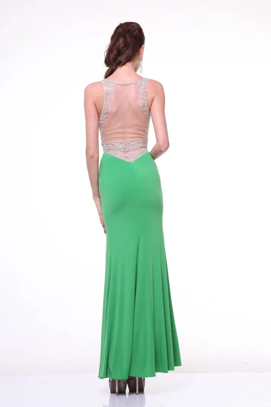 New Arrival sexy long evening dress high neck crystal beaded robe de soiree vestido de festa party dresses W118 
New Arrival sexy long evening dress high neck crystal beaded robe de soiree vestido de festa party dresses W118