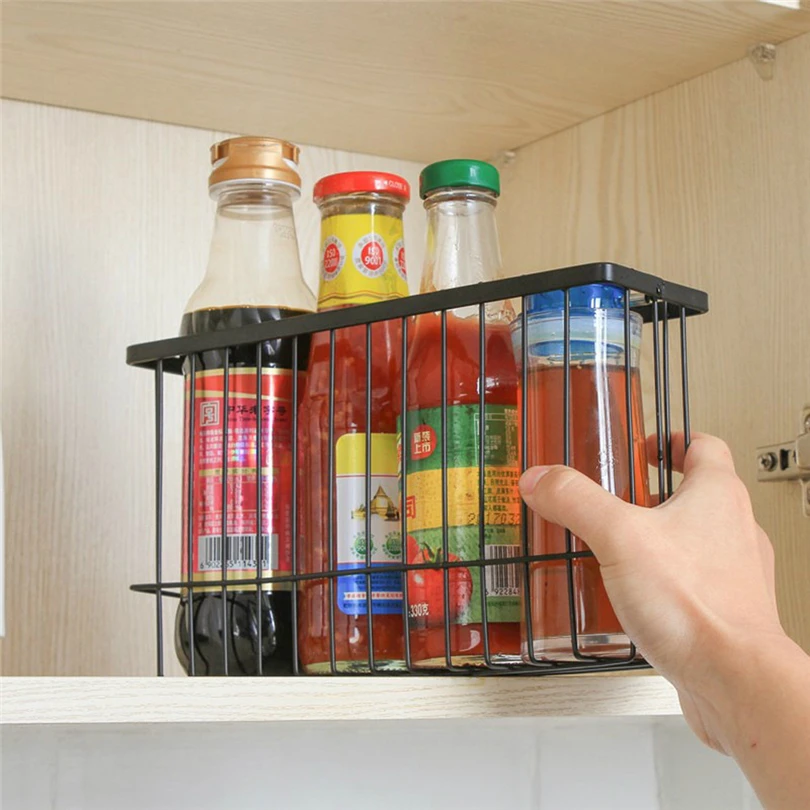 Stylish Self-Adhesion Kitchen Bathroom Storage Holders Iron Wire Basket Bin Storage Rack Mesh Organizer Sundries Containers J25
Stylish Self-Adhesion Kitchen Bathroom Storage Holders Iron Wire Basket Bin Storage Rack Mesh Organizer Sundries Containers J25