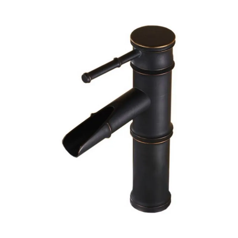 Black Oil Rubbed Brass Bamboo Style Single Handle Lever Bathroom Vessel Sink Basin Faucet Mixer Waterfall Water Tap ahg018
Black Oil Rubbed Brass Bamboo Style Single Handle Lever Bathroom Vessel Sink Basin Faucet Mixer Waterfall Water Tap ahg018