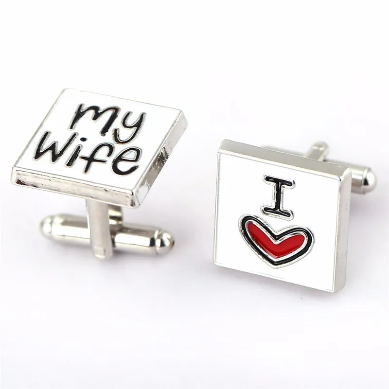 Julies Store 10pairs/lot Wholesale Fashion Cufflink I Love My Wife Design Good Husband Cuff Link Men Shirt Charm Metal Cufflinks
Julies Store 10pairs/lot Wholesale Fashion Cufflink I Love My Wife Design Good Husband Cuff Link Men Shirt Charm Metal Cufflinks
