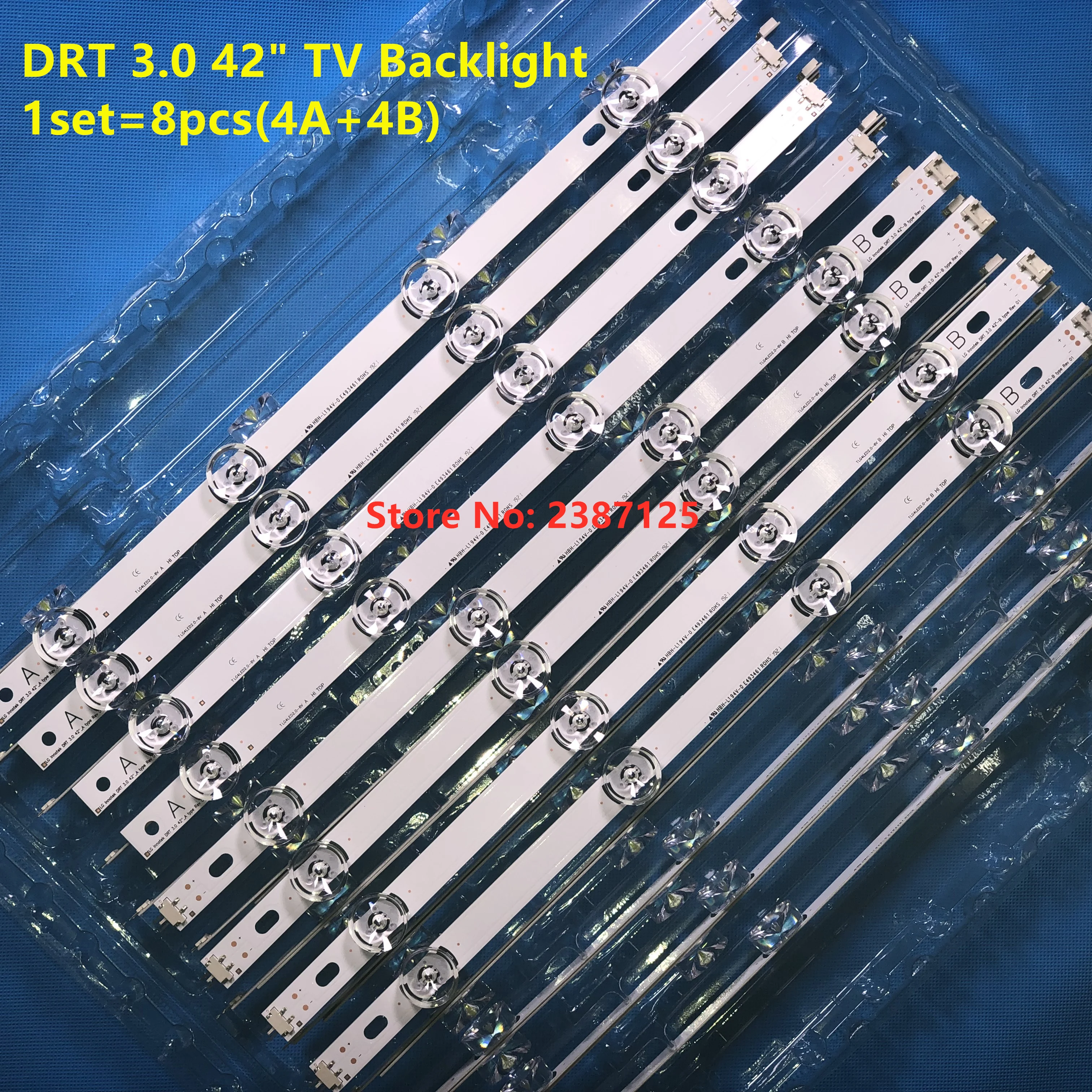 5set LED strip For G DRT INNOTEK DRT 3.0 42'' A/B TYPE 6916L-1709A 6916L-1710A LC420DUH-FGP1 HC420DUN-VAHS2 42LB551V 42LF561V
5set LED strip For G DRT INNOTEK DRT 3.0 42'' A/B TYPE 6916L-1709A 6916L-1710A LC420DUH-FGP1 HC420DUN-VAHS2 42LB551V 42LF561V