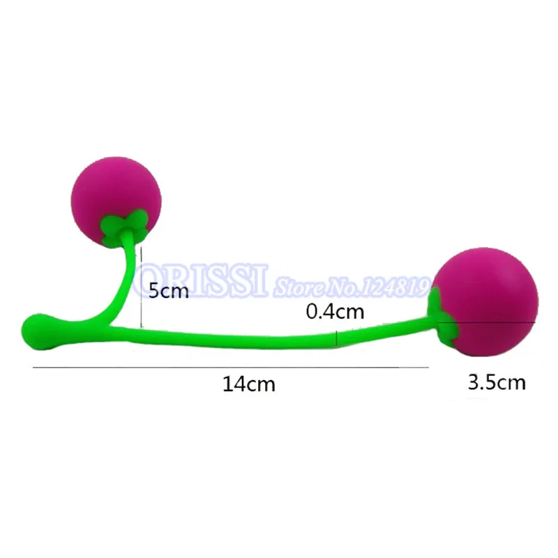 ORISSI Sweety Cherry Silicone Ben Wa Balls Anal Toys Butt Plug Massager Clitoris Stimulators Geisha Ball Adult Sex Products