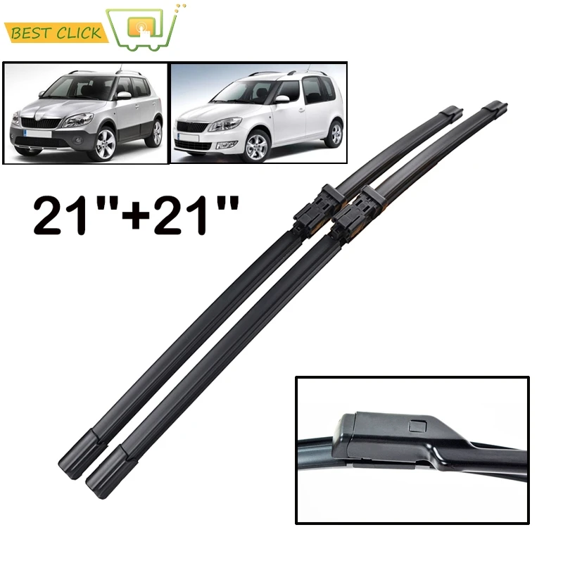 Misima 21 "и 21" ветровое стекло стеклоочистителей для Skoda Fabia Roomster 2007 2008 2009 2010 2011 2012