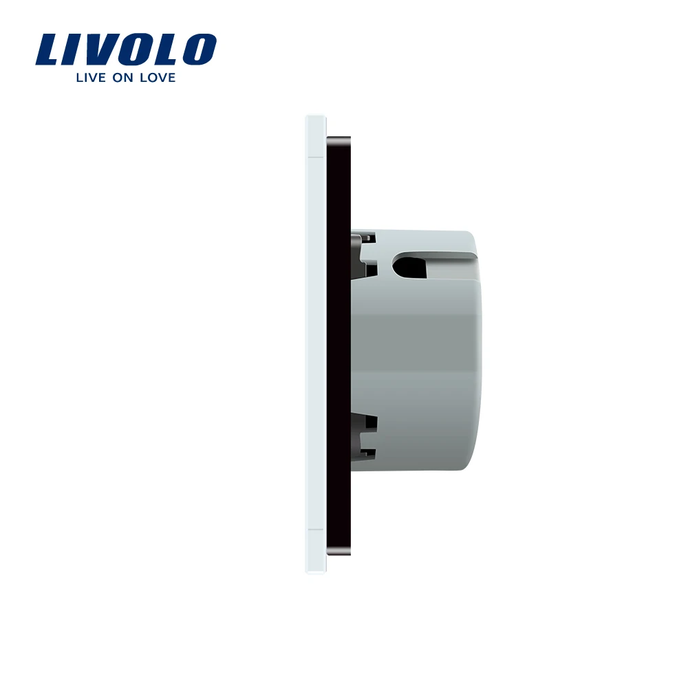 Оригинал Livolo ЕС Стандартный сенсорный выключатель 2 Gang Way Управление 3 цвета с