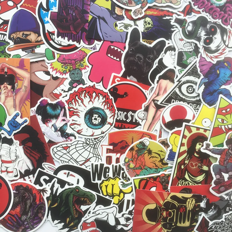 50Pcs/Lot Styling Pvc Waterproof Cartoon graffiti Stickers For Laptop Motorcycle Skateboard Luggage Guitar Decal Toy Sticker
50Pcs/Lot Styling Pvc Waterproof Cartoon graffiti Stickers For Laptop Motorcycle Skateboard Luggage Guitar Decal Toy Sticker
